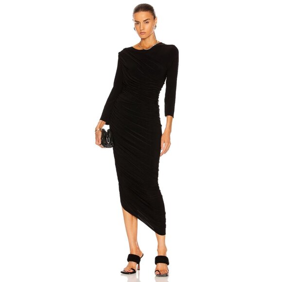 Norma Kamali Dresses & Skirts - Norma Kamali Long Sleeve Diana Gown in Black